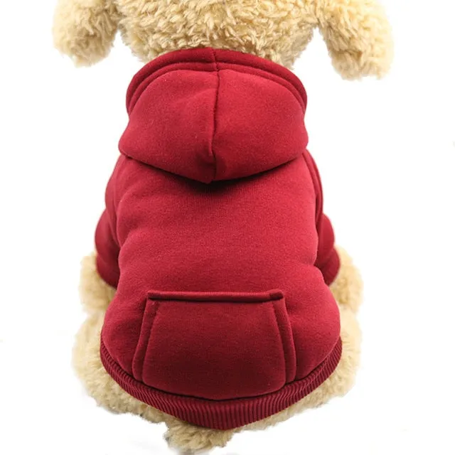 XS-2XL Pet Dog Soft Fleece HoodieS