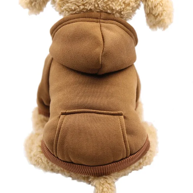 XS-2XL Pet Dog Soft Fleece HoodieS